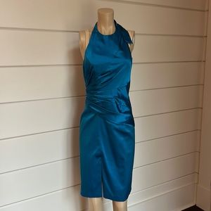Dina Bar-el satin Blue dress